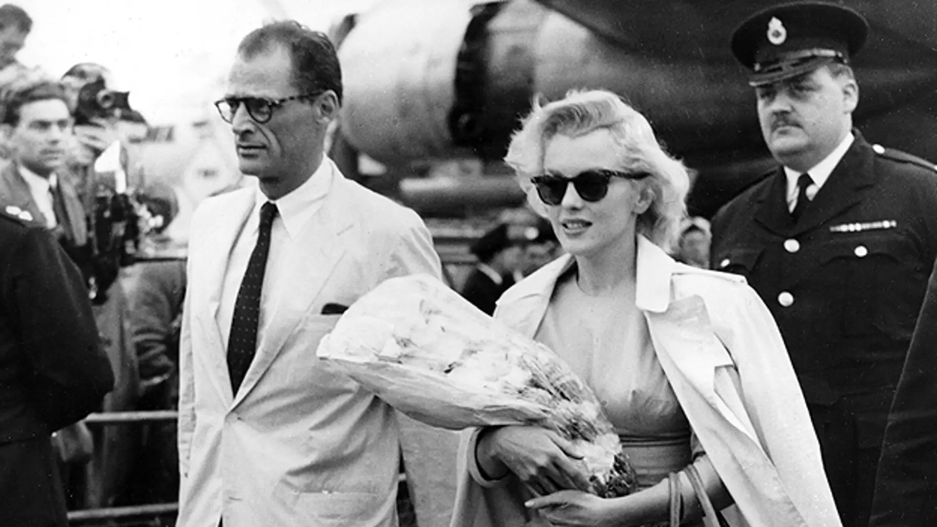 Marilyn Monroe con Arthur Miller