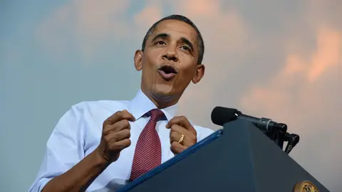 El presidente estadounidense Barack Obama durante un acto de campaña en Leesburg, Virginia (EEUU) El presidente estadounidense Barack Obama durante un acto de campaña en Leesburg, Virginia (EEUU)