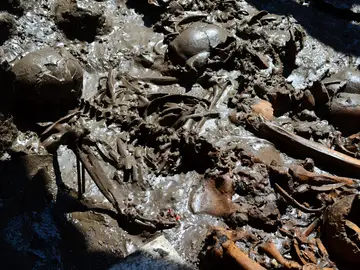 Restos de un entierro prehistórico (archivo) Restos de un entierro prehistórico (archivo)
