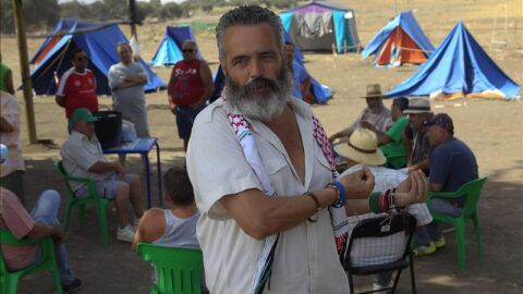 S&aacute;nchez Gordillo en una finca propiedad del Ministerio de Defensa