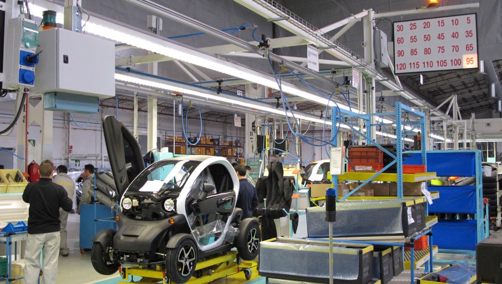 La producción industrial cae