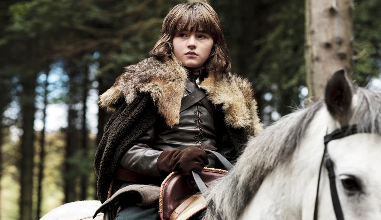 Bran Stark, subido a caballo