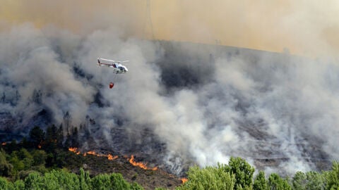 Incendio de O Barco, en Galicia