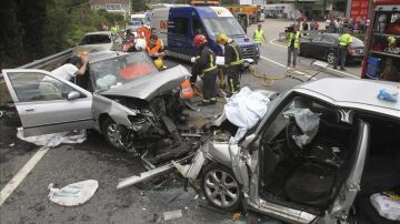 Accidente de tráfico en Vilaboa (Pontevedra)