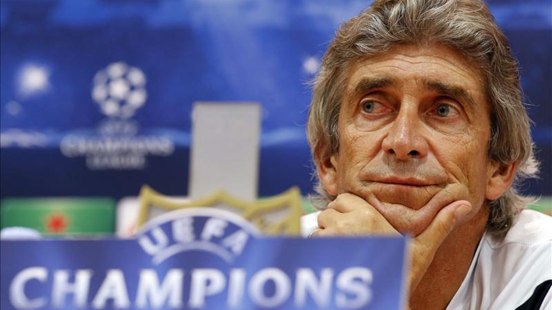 Pellegrini en rueda de prensa