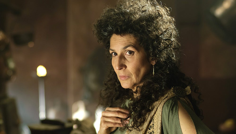 Elvira Mínguez es Antonia, la cuñada de Galba