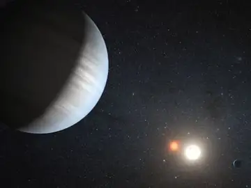 Sistema de dos planetas en torno a dos soles Sistema de dos planetas en torno a dos soles