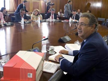 Juan Ignacio Zoido, durante su comparecencia en la comisión de los ERE fraudulentos