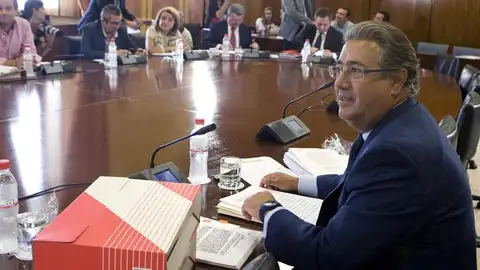 Juan Ignacio Zoido, durante su comparecencia en la comisión de los ERE fraudulentos Juan Ignacio Zoido, durante su comparecencia en la comisión de los ERE fraudulentos