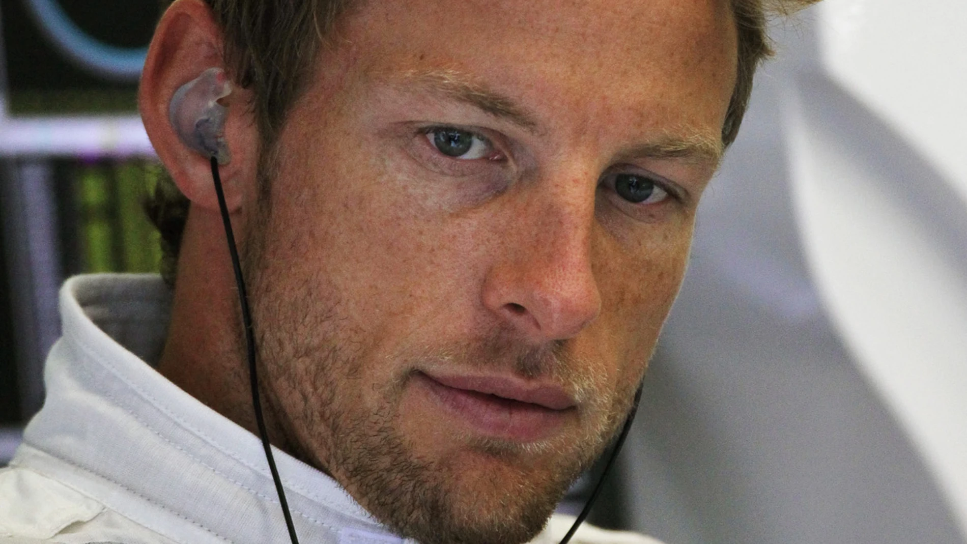 Jenson Button durante el GP de Bélgica.