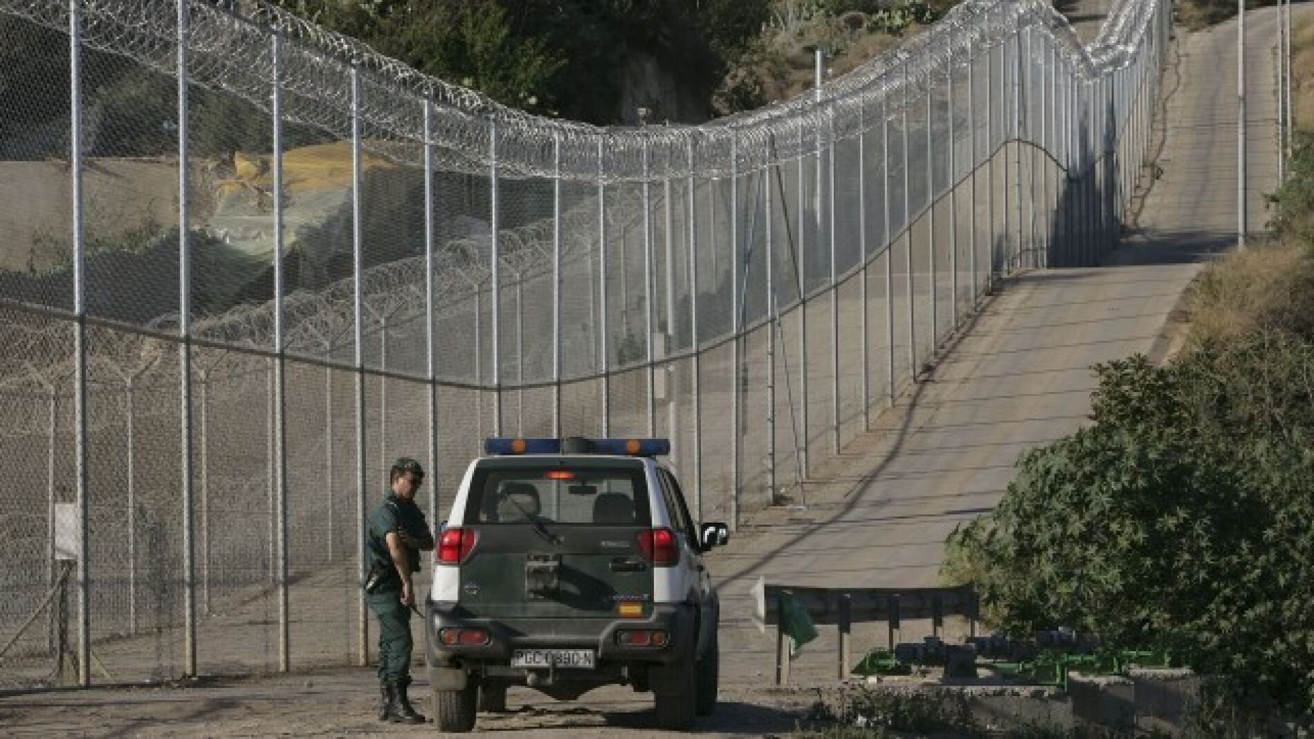 Valla fronteriza de Melilla