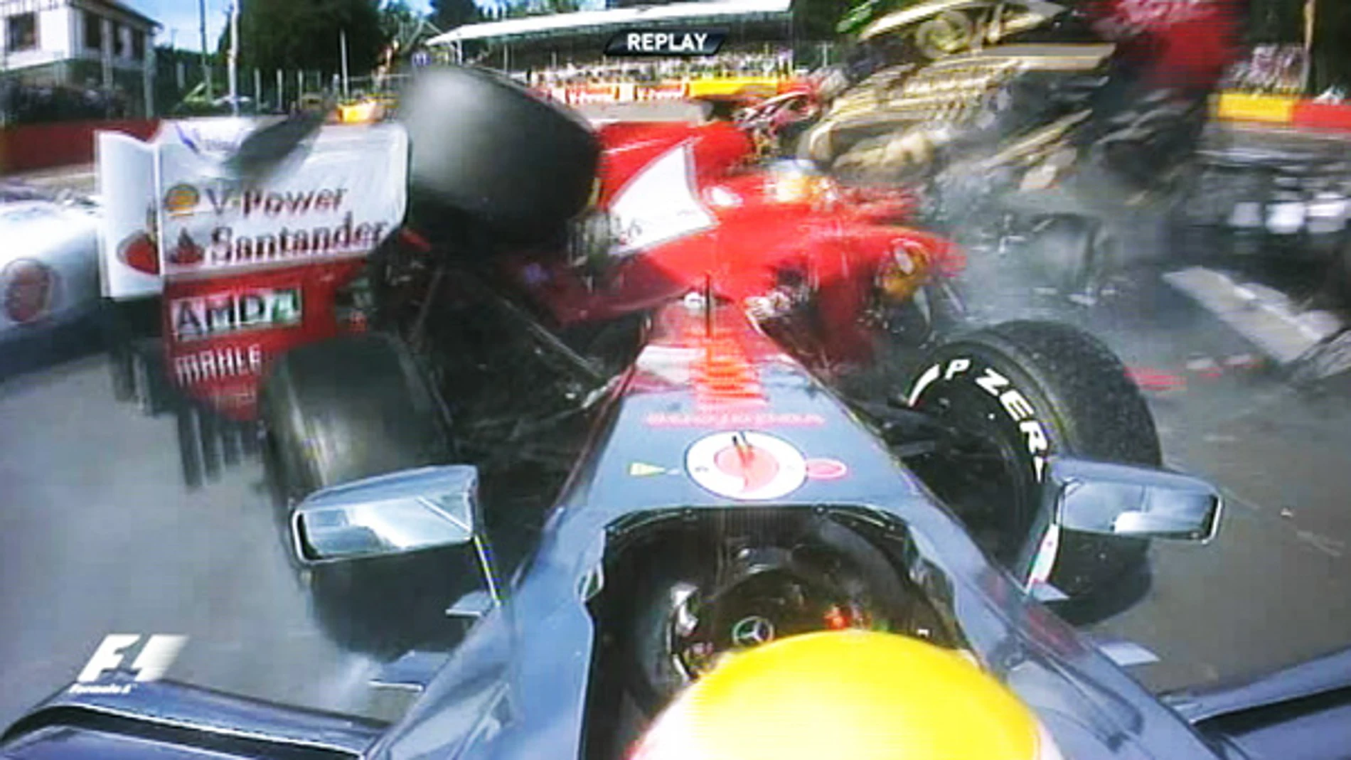 Accidente de Alonso en Spa.