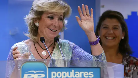 Esperanza Aguirre durante su intervención Esperanza Aguirre durante su intervención