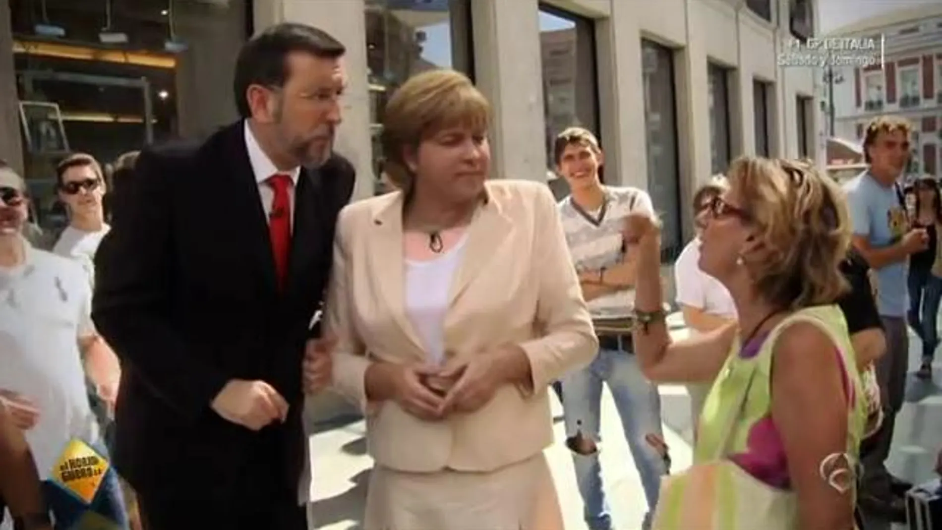 Merkel y Rajoy en 'El Hormiguero 3.0'