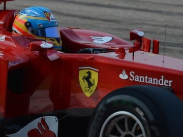 El Ferrari de Alonso, de cerca