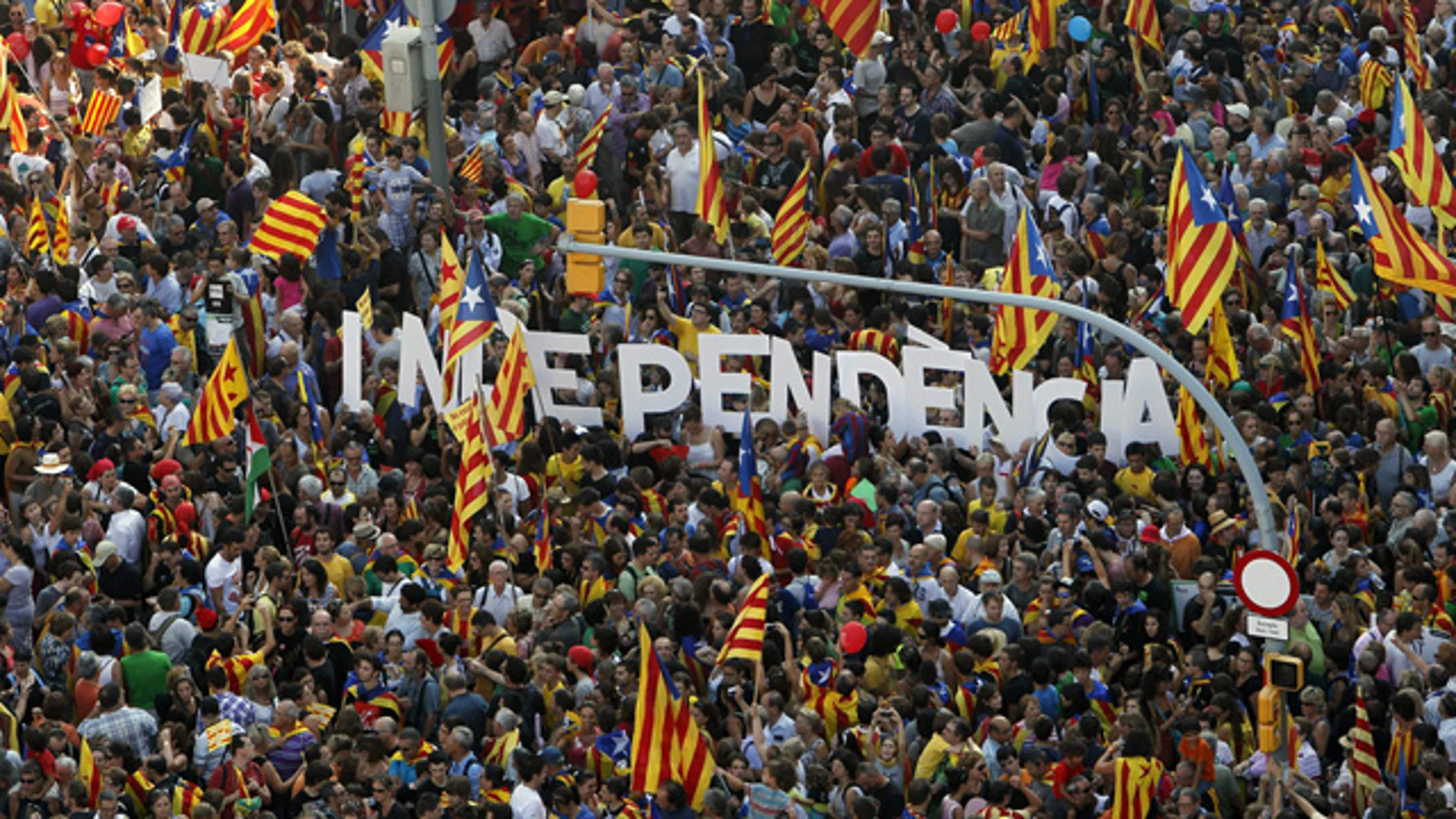 Marcha independentista en Barcelona Marcha independentista en Barcelona