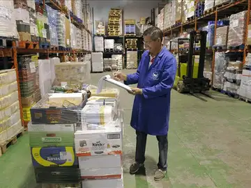 Un voluntario del Banco de Alimentos Un voluntario del Banco de Alimentos