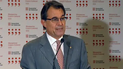 Artur Mas en rueda de prensa Artur Mas en rueda de prensa