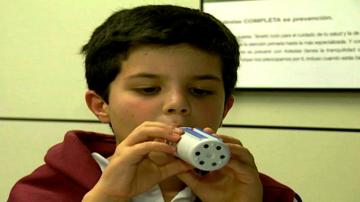 Niño pequeño con asma