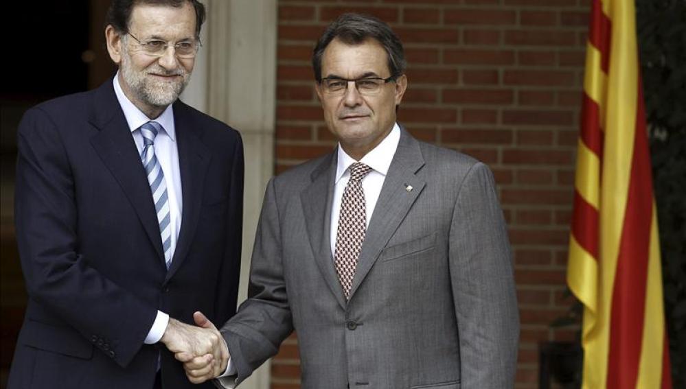 Mariano Rajoy y Artur Mas en la Moncloa