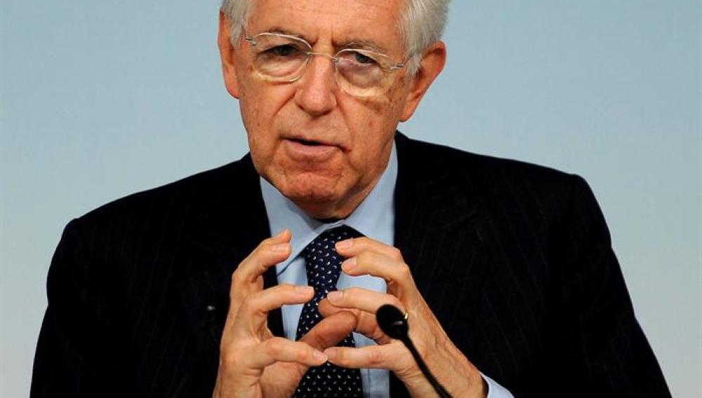 El primer ministro italiano Mario Monti
