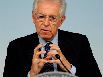 El primer ministro italiano Mario Monti