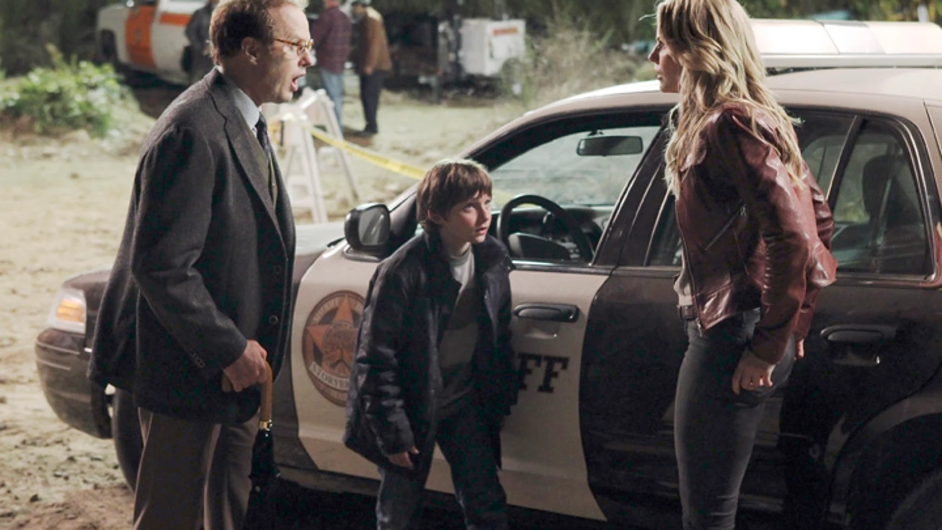 Henry, Archie y Emma Swan