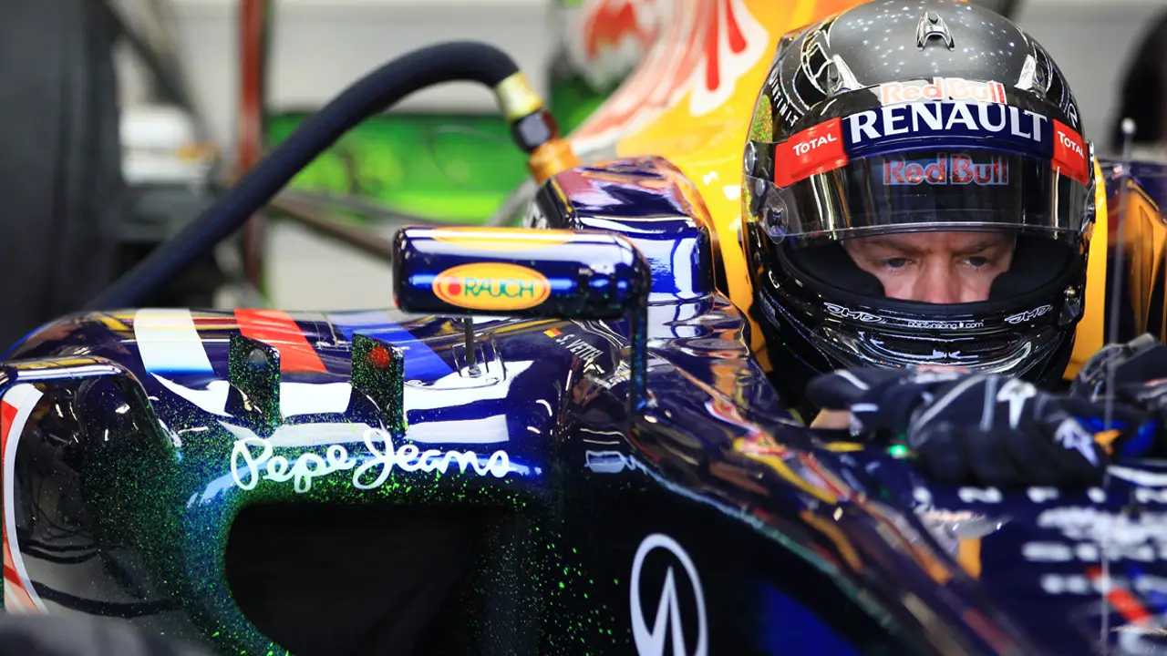 Vettel, en una sesión de clasificación