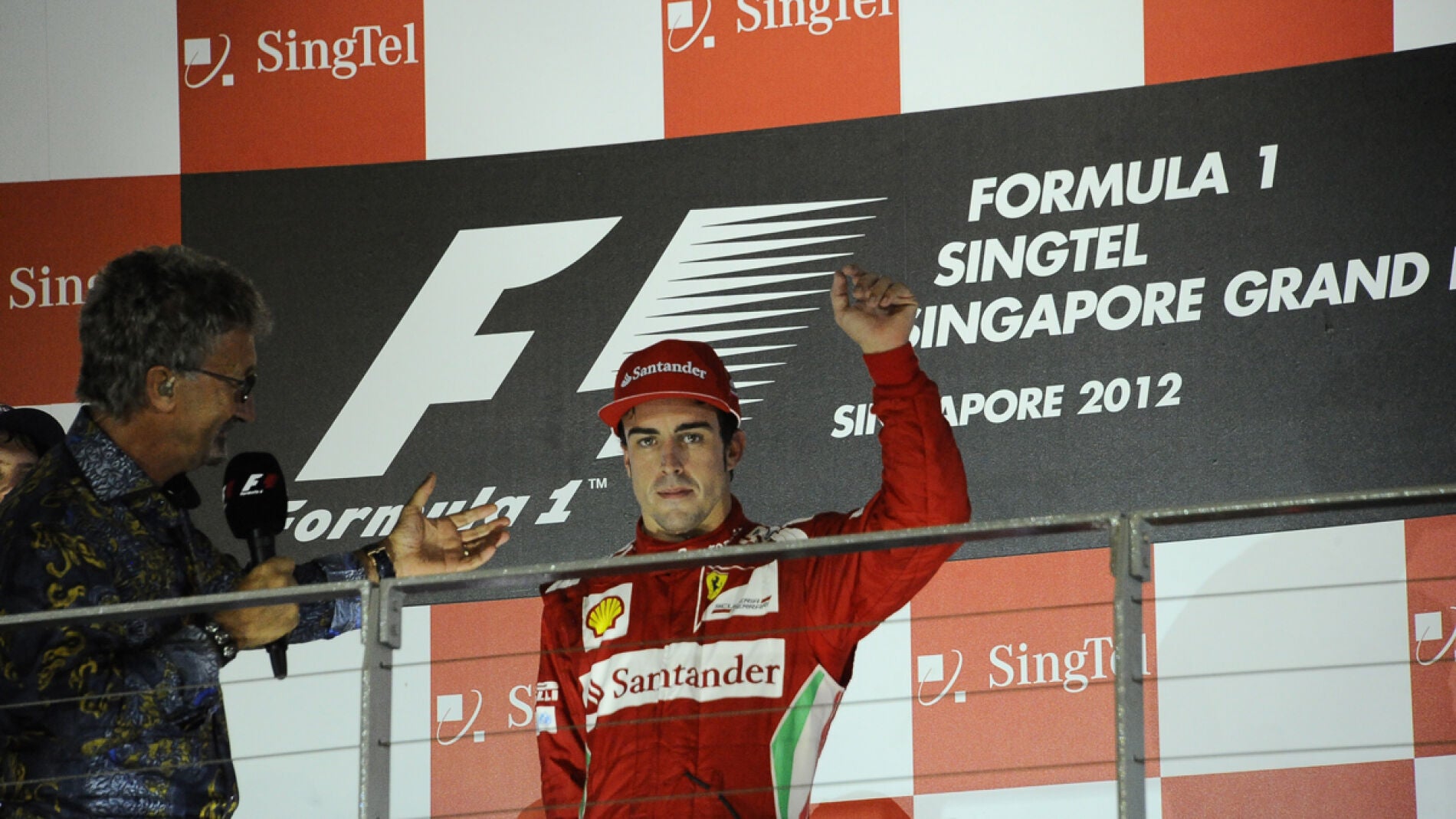 Alonso, con Eddie Jordan