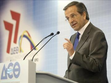 El presidente griego, Antonis Samaras