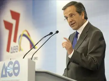 El presidente griego, Antonis Samaras El presidente griego, Antonis Samaras