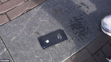 ¿Qué pasa cuando pegas un novísimo iPhone 5 al suelo?