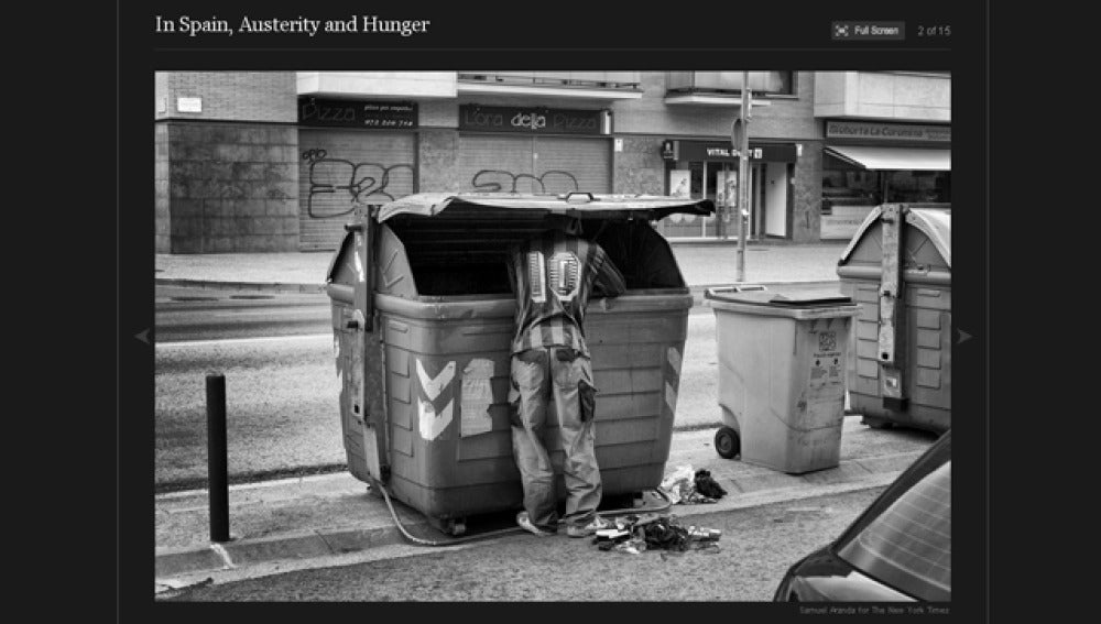 'En España, austeridad y hambre'