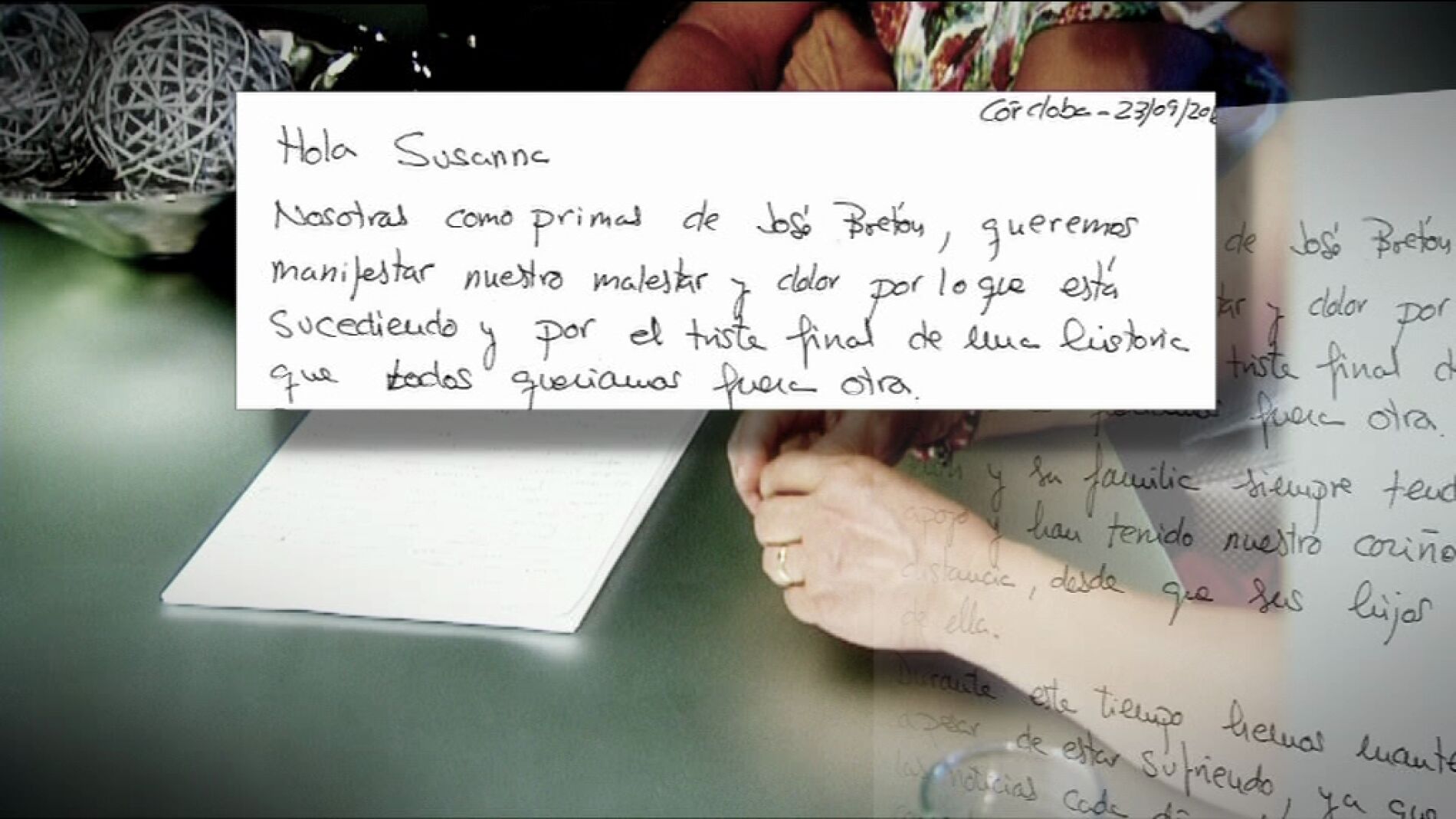 carta familiares de Bret&oacute;n