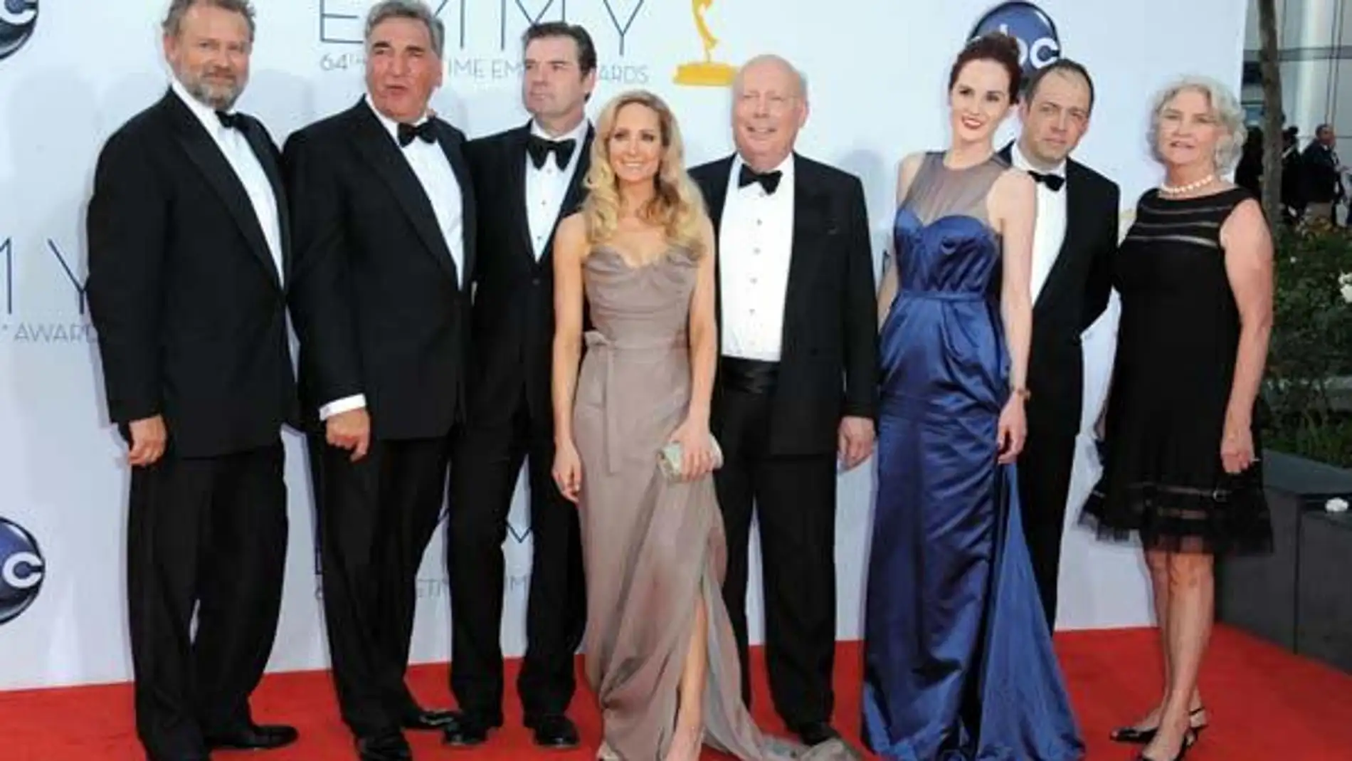 Los actores de 'Downton Abbey' en la alfombra roja de los Emmy