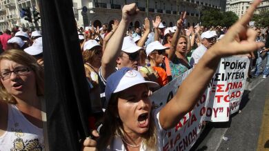 Grecia vive su primera huelga general del año contra la reforma de las pensiones