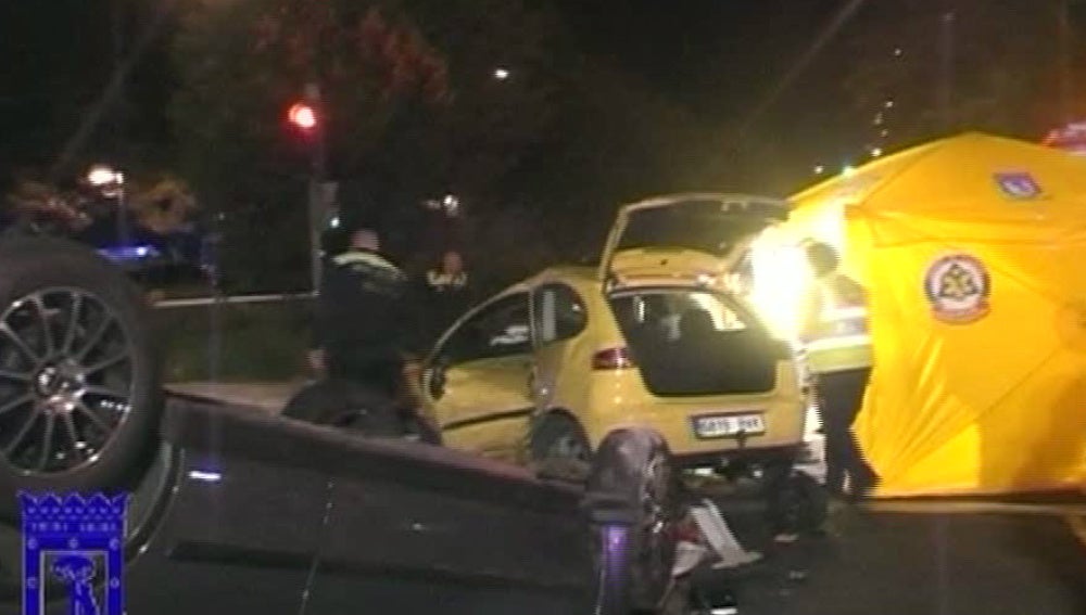 Grave accidente de tráfico en Madrid