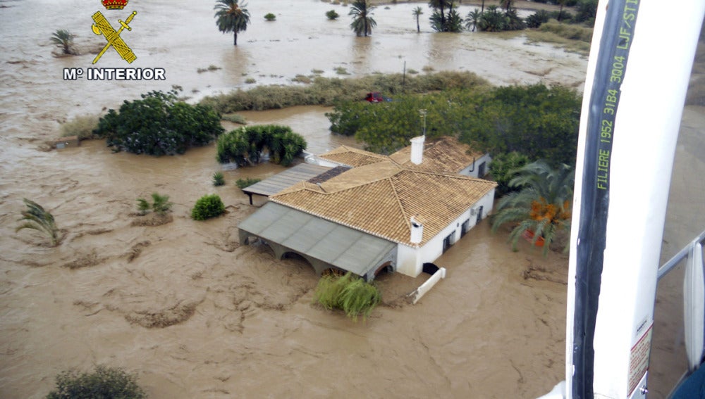 Vivienda inundada en Almería