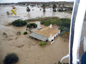 Vivienda inundada en Almería