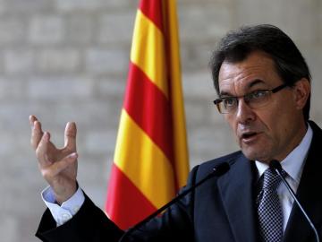 Artur Mas, en la sede de la Generalitat