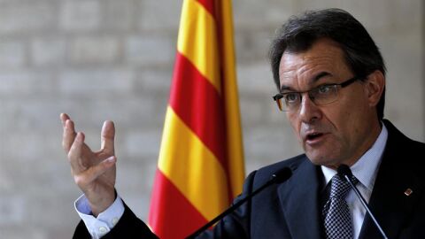 Artur Mas, en la sede de la Generalitat