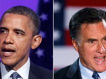 Barack Obama y Mitt Romney
