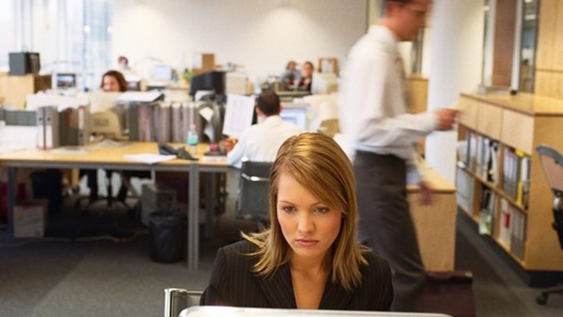 Trabajadores en una oficina