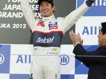 Kobayashi, tercero en Japón