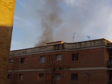 Humo provocado por el incendio de Paterna