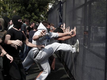 Protestas en Grecia tras la visita de Merkel