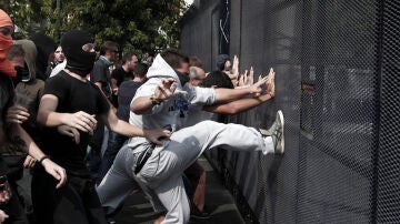 Protestas en Grecia tras la visita de Merkel