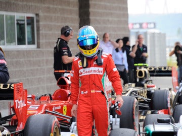 Fernando Alonso, tras la clasificación del GP de Corea