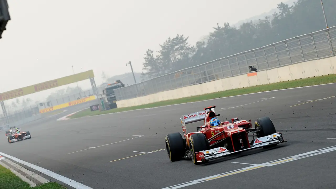 Fernando Alonso, en el trazado de Yeongam