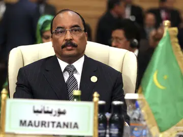 Mohamed uld Abdel, presidente de Mauritania Mohamed uld Abdel, presidente de Mauritania